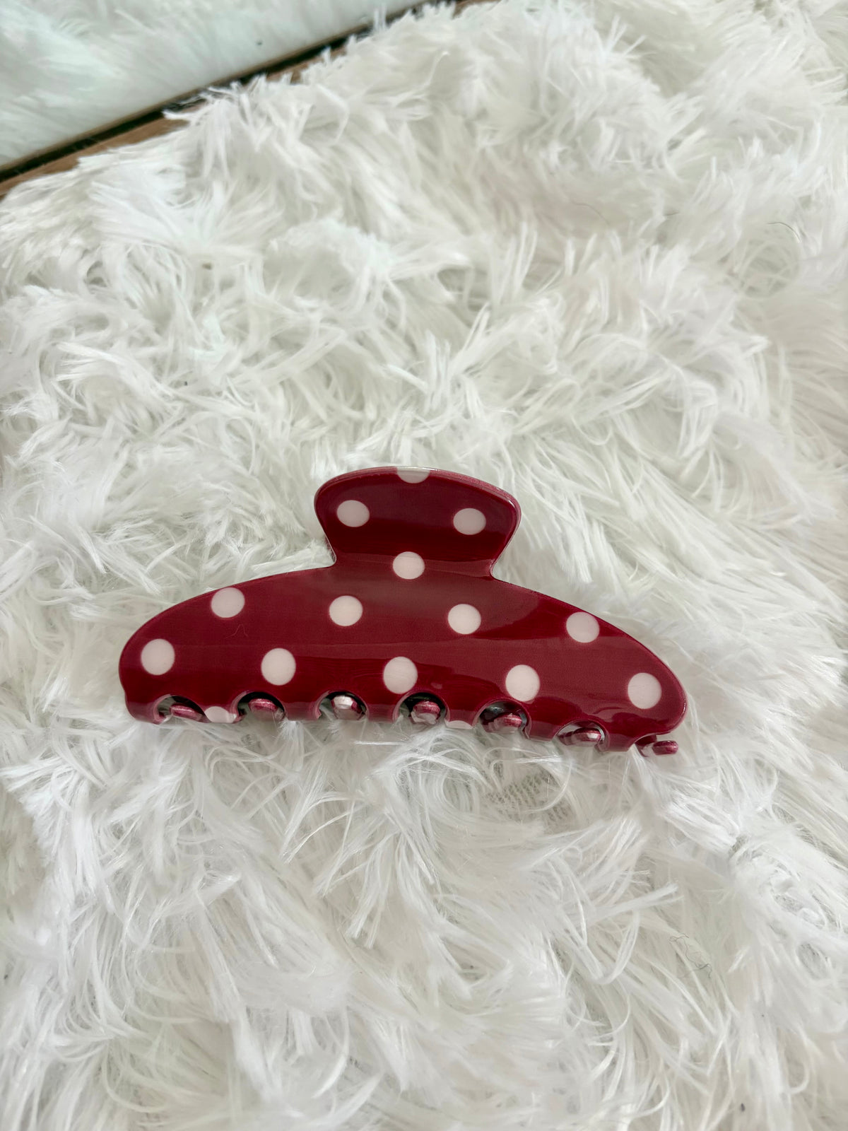 Polka Dot Claw Clip