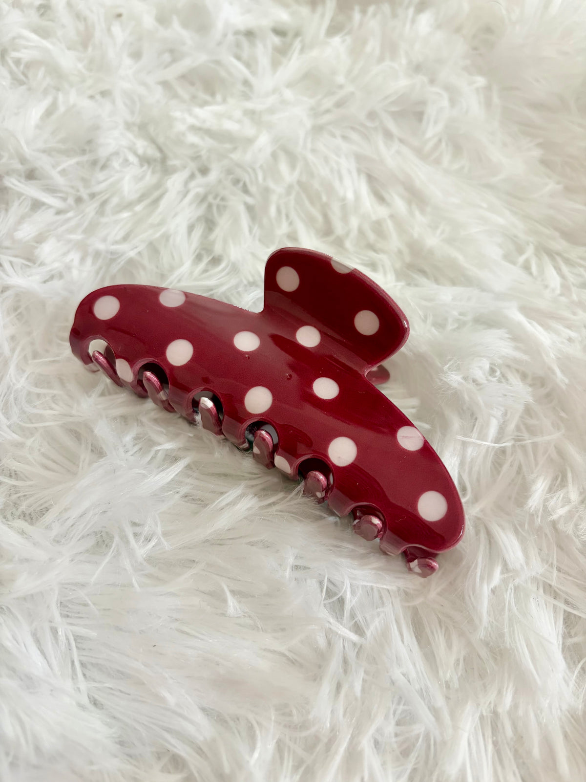 Polka Dot Claw Clip