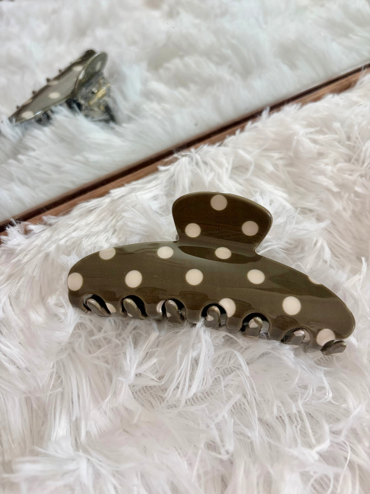 Polka Dot Claw Clip