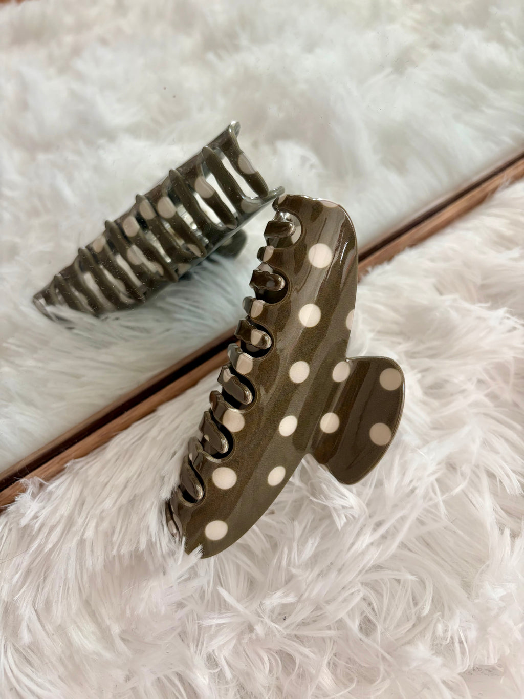 Polka Dot Claw Clip