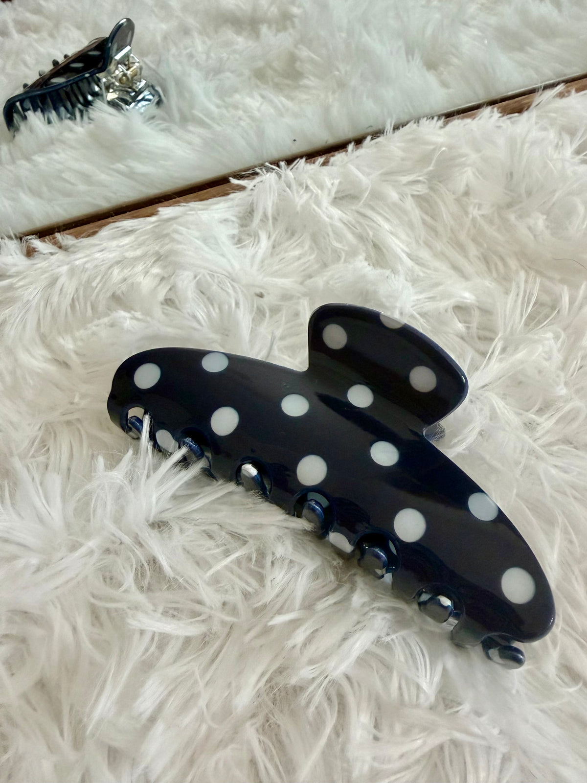 Polka Dot Claw Clip